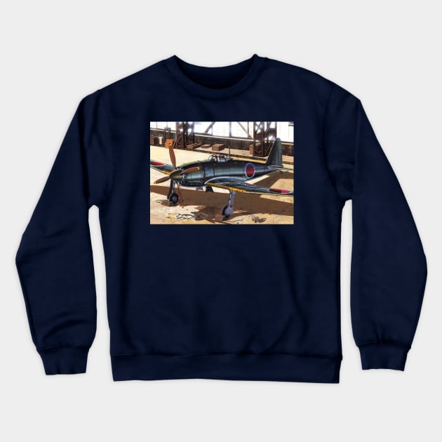 Mitsubishi A7M1 Crewneck Sweatshirt by Aircraft.Lover